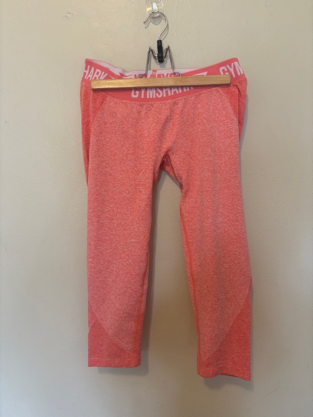 Gymshark Coral Pink Seamless Crop Leggings